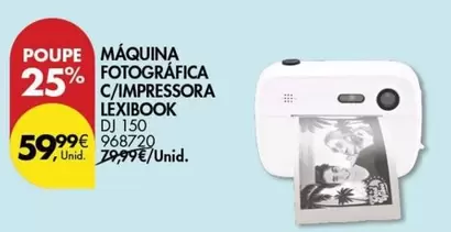 Oferta de Máquina Fotografica C/impressora por 59,99€ em Pingo Doce