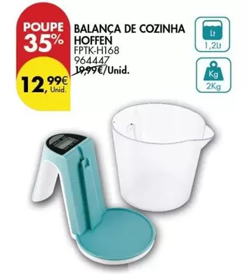 Oferta de Hoffen - Balanca De Cozinha por 12,99€ em Pingo Doce