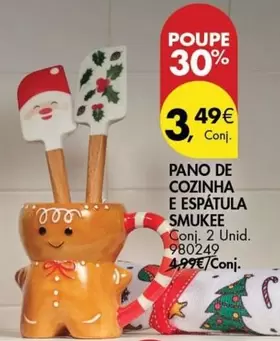 Oferta de Smukee - Pano De Cozinha E Espatula por 3,49€ em Pingo Doce