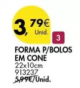 Oferta de Forma P/bolos Em Cone por 3,79€ em Pingo Doce