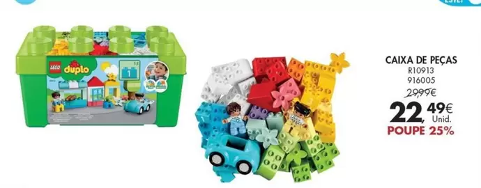 Oferta de LEGO - Caixa De Pecas por 22,49€ em Pingo Doce