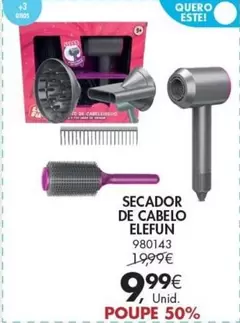 Oferta de Secador De Cabelo por 9,99€ em Pingo Doce