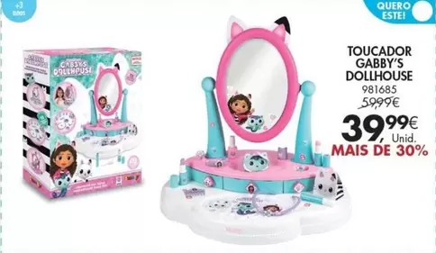 Oferta de Gabby'S Dollhouse - Toucador por 39,99€ em Pingo Doce