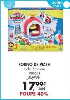 Oferta de Play-Doh - Forno De Pizza por 17,99€ em Pingo Doce