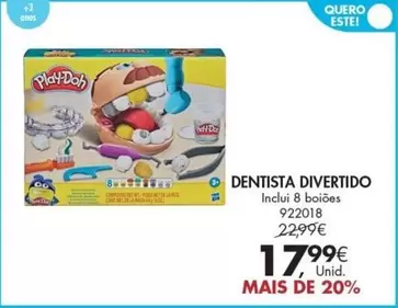 Oferta de Play-Doh - Dentista por 17,99€ em Pingo Doce