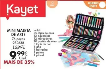 Oferta de A+ - Mini Maleta De Arte por 9,99€ em Pingo Doce