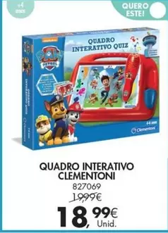 Oferta de Clementoni - Quadro Interativo por 18,99€ em Pingo Doce