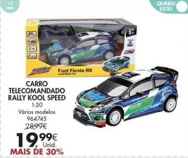 Oferta de Carro Telecomandado por 19,99€ em Pingo Doce