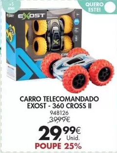 Oferta de Carro Telecomandado Exost 360 Cross Ii por 29,99€ em Pingo Doce