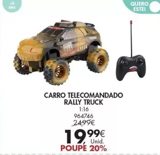 Oferta de Carro Telecomandado por 19,99€ em Pingo Doce