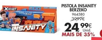 Oferta de Pistola Insanity por 24,99€ em Pingo Doce