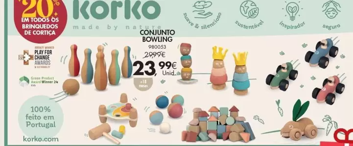 Oferta de Nature - Conjunto Bowling por 23,99€ em Pingo Doce