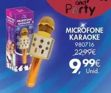 Oferta de Microfone Karaoke por 9,99€ em Pingo Doce