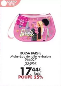 Oferta de Barbie - Bolsa por 17,44€ em Pingo Doce