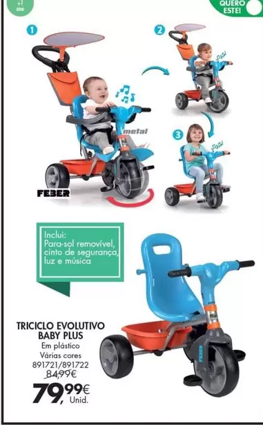 Oferta de Sol - Triciclo Evolutivo por 79,99€ em Pingo Doce