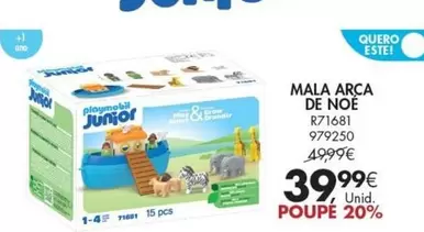 Oferta de Playmobil - Mala Arca De Noe por 39,99€ em Pingo Doce