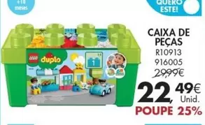 Oferta de LEGO - Caixa De Pecas por 22,49€ em Pingo Doce