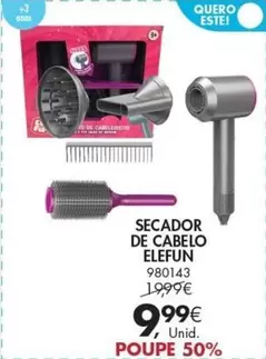 Oferta de Secador De Cabelo por 9,99€ em Pingo Doce