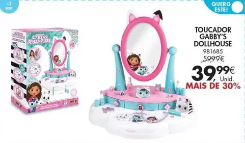 Oferta de Gabby'S Dollhouse - Toucador por 39,99€ em Pingo Doce