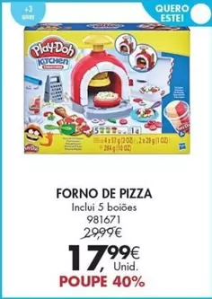 Oferta de Play-Doh - Forno De Pizza por 17,99€ em Pingo Doce