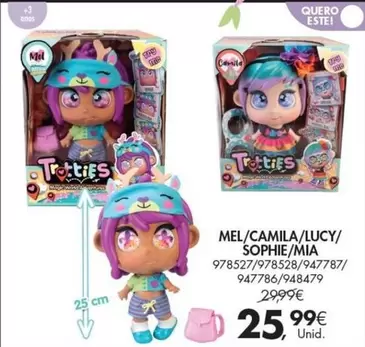 Oferta de Mel/camila/lucy/Sophie/mia por 25,99€ em Pingo Doce