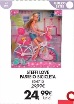 Oferta de Steffi Love Passeio Bicicleta por 24,99€ em Pingo Doce