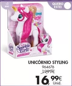 Oferta de Unicórnio Styling por 16,99€ em Pingo Doce