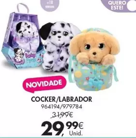 Oferta de Cocker/labrador por 29,99€ em Pingo Doce