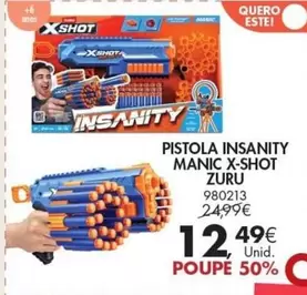 Oferta de Zuru - Pistola Insanity Manic por 12,49€ em Pingo Doce