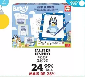 Oferta de Tablet De Desenho por 24,99€ em Pingo Doce