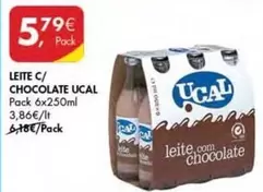 Oferta de Ucal - Leite C/Chocolate por 5,79€ em Pingo Doce