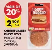 Oferta de Pingo doce - Cheeseburger por 2,29€ em Pingo Doce