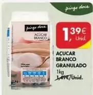 Oferta de Pingo doce - Açucar Branco Granulado por 1,39€ em Pingo Doce