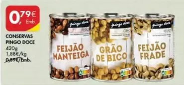 Oferta de Pingo doce - Conservas por 0,79€ em Pingo Doce