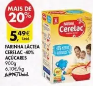 Oferta de Cerelac - Farinha Láctea  -40% por 5,49€ em Pingo Doce