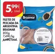 Oferta de Brasmar - Filetes De Pescada Da Argentina por 5,99€ em Pingo Doce