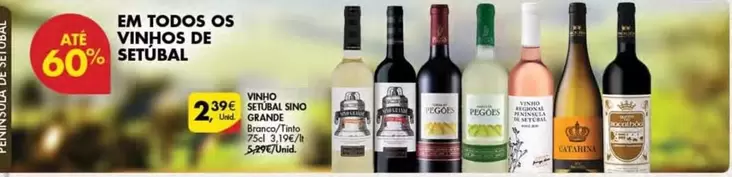 Oferta de Pegoes - Em Todos Os Vinhos De Setubal por 2,39€ em Pingo Doce