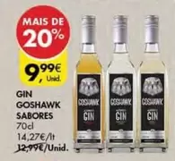 Oferta de Gin por 9,99€ em Pingo Doce