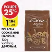 Oferta de Nacional - Bolacha Cookie Mini por 1,19€ em Pingo Doce