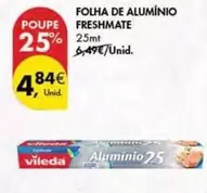 Oferta de Vileda - Folha De Aluminio Freshmate por 4,84€ em Pingo Doce