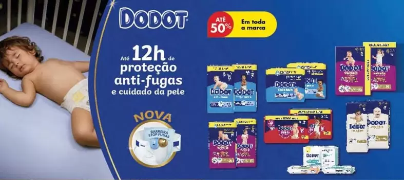 Oferta de Dodot - 12 H.h. Proteção Anti-fugasem Pingo Doce