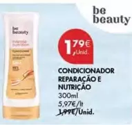 Oferta de Be beauty - Condicionador Reparação E Nutrição por 1,79€ em Pingo Doce