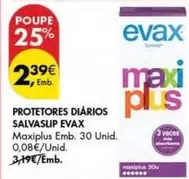 Oferta de Evax - Protetores Diarios Salvaslip por 2,39€ em Pingo Doce