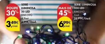 Oferta de Serie Luminosa Mais De 100 Led por 4,99€ em Pingo Doce