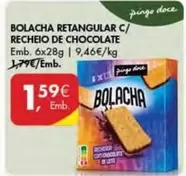 Oferta de Recheio - Bolacha Retangular C/  De Chocolate por 1,59€ em Pingo Doce