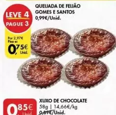 Oferta de A+ - Queijada De Feijão por 0,85€ em Pingo Doce