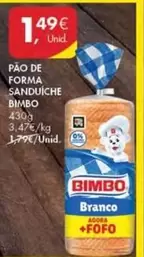 Oferta de Forma+ - Pao De Forma Sanduiche por 1,49€ em Pingo Doce