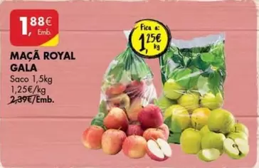 Oferta de A+ - Maçã Royal Gala por 1,88€ em Pingo Doce