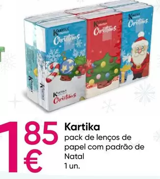 Oferta de .Com - Pack De Lenços De Papel Com Padrao De Natal por 1,85€ em Pepco