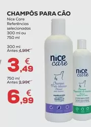 Oferta de Nice Care - Champos Para Cao Referências por 3,49€ em Kiwoko